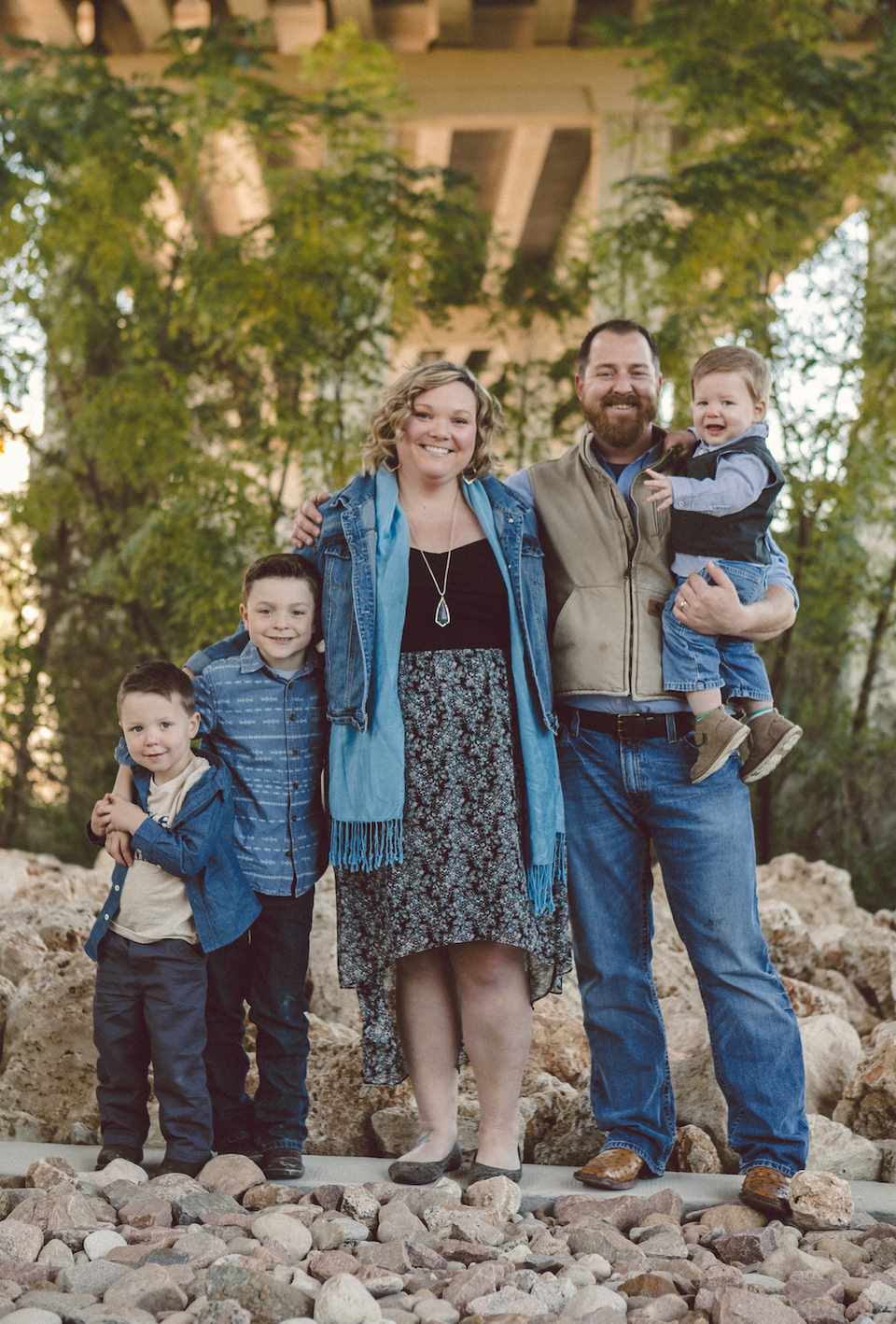 Beth Phillips and her family.