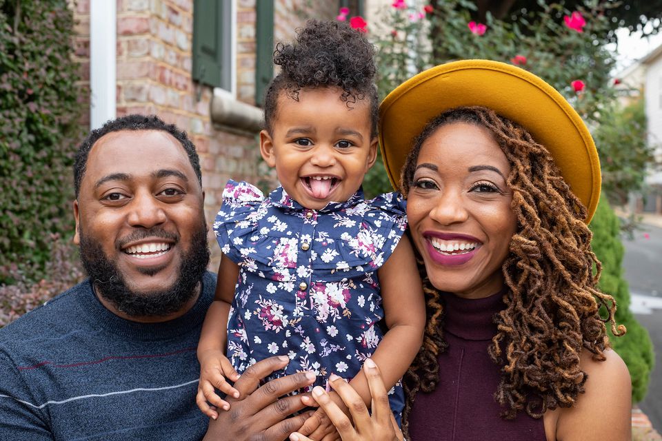 LaTasha Perkins, M.D., and her family.