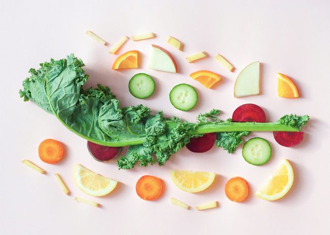 An image of fruits and vegetables.