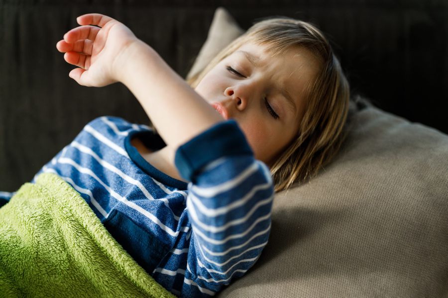 picture of child coughing