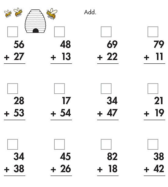 Two-Digit Addition With Regrouping