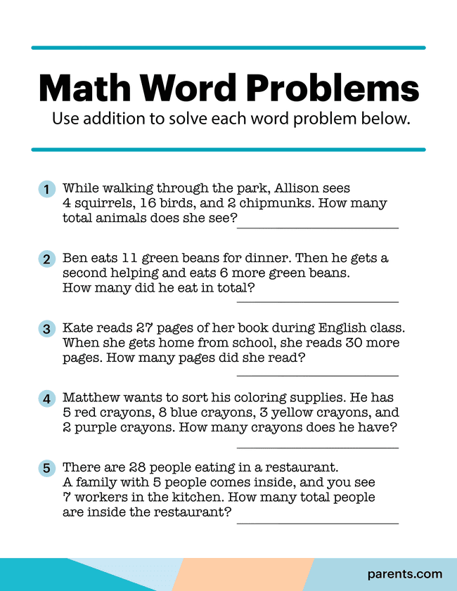 Math Addition Worksheets