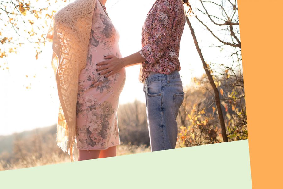 An image of a two women standing together.