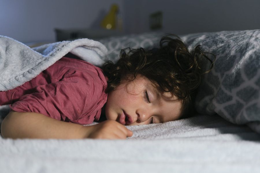 An image of a child sleeping.