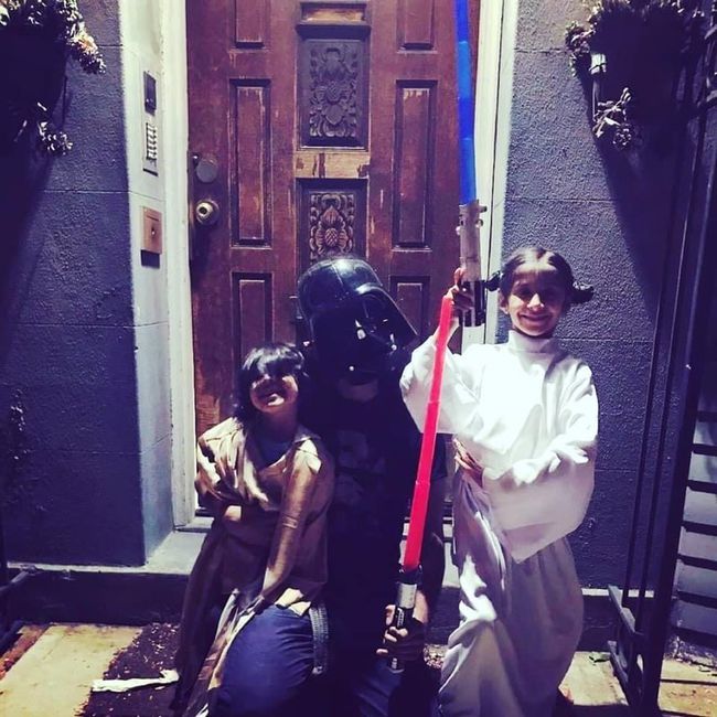 Navdeep Singh Dhillon and Kids Cosplay Star Wars