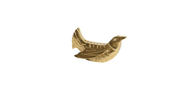 gold dove menorah