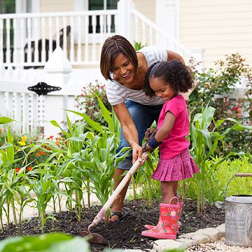 Family gardening