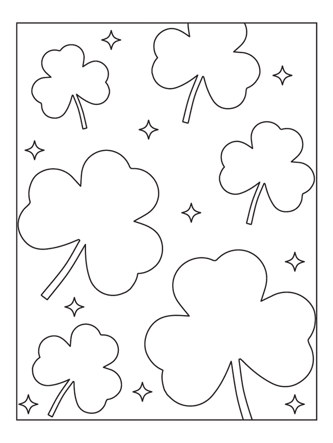 Shamrock St. Patrick's Day Coloring Page