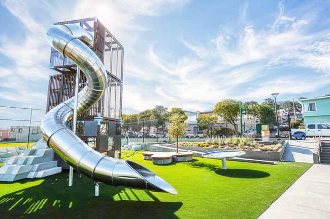 The Alice Chalmers Playground in San Francisco after Let's Play SF! revitalized the park.