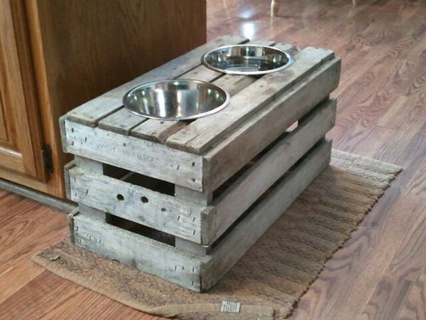 DIY Raised Dog Feeder