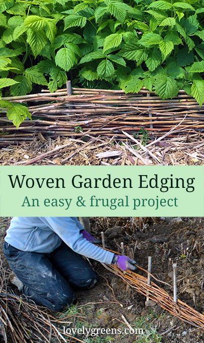 DIY Woven Garden Edging