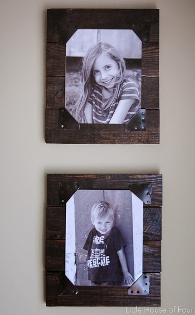 DIY Rustic Pallet Frames