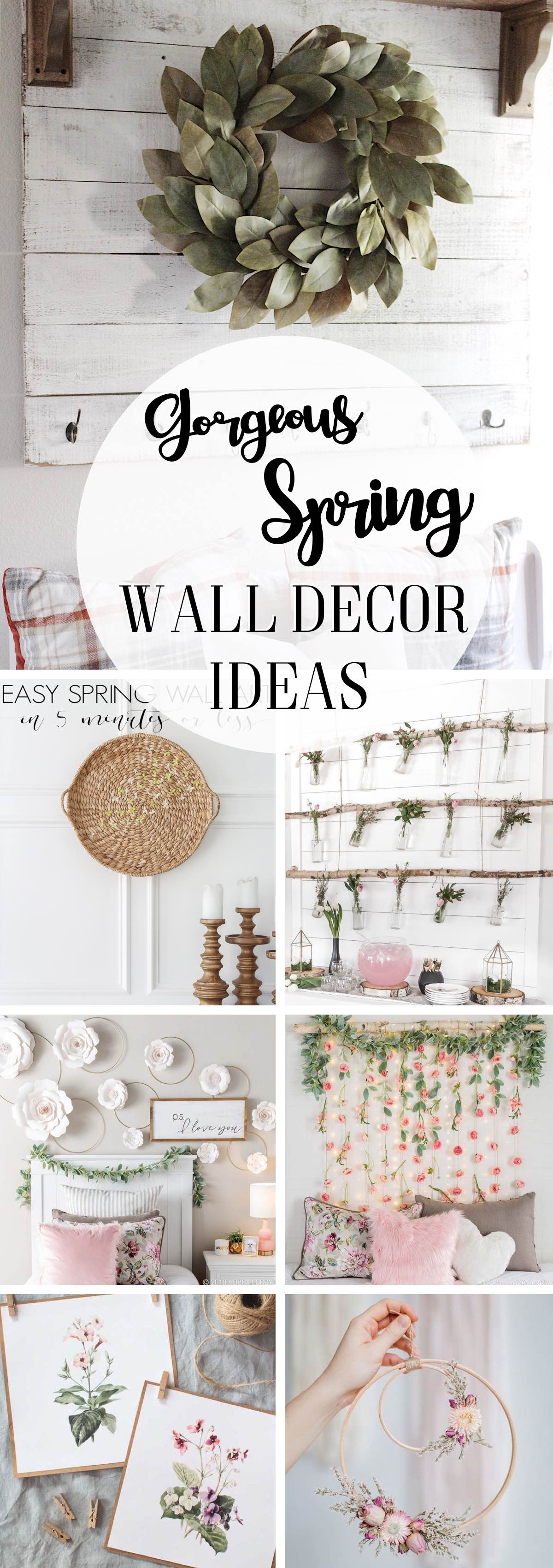 Gorgeous Spring Wall Decor Ideas