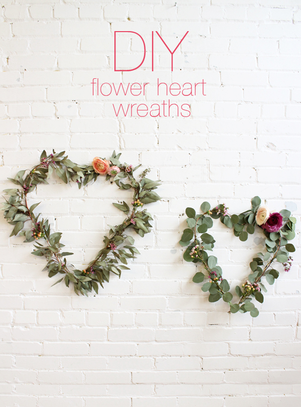 DIY Flower Heart Wreath