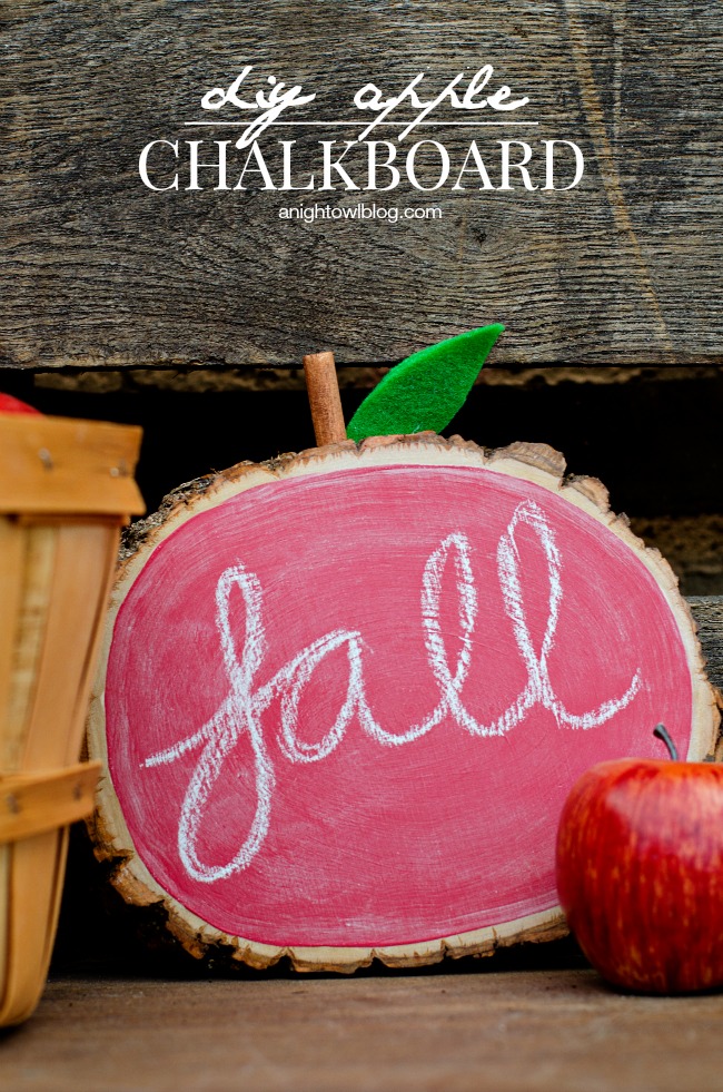 DIY Apple Chalkboard