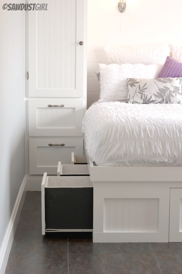 Built-in Wardrobes and Platform Storage Bed