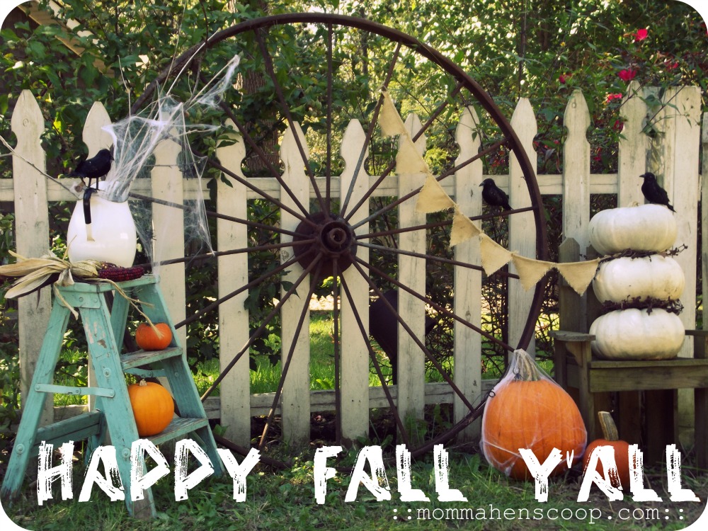 Garden Fence Fall Decor