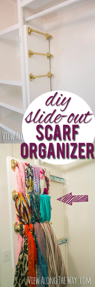 DIY Slide-Out Scarf and Belt Organizers