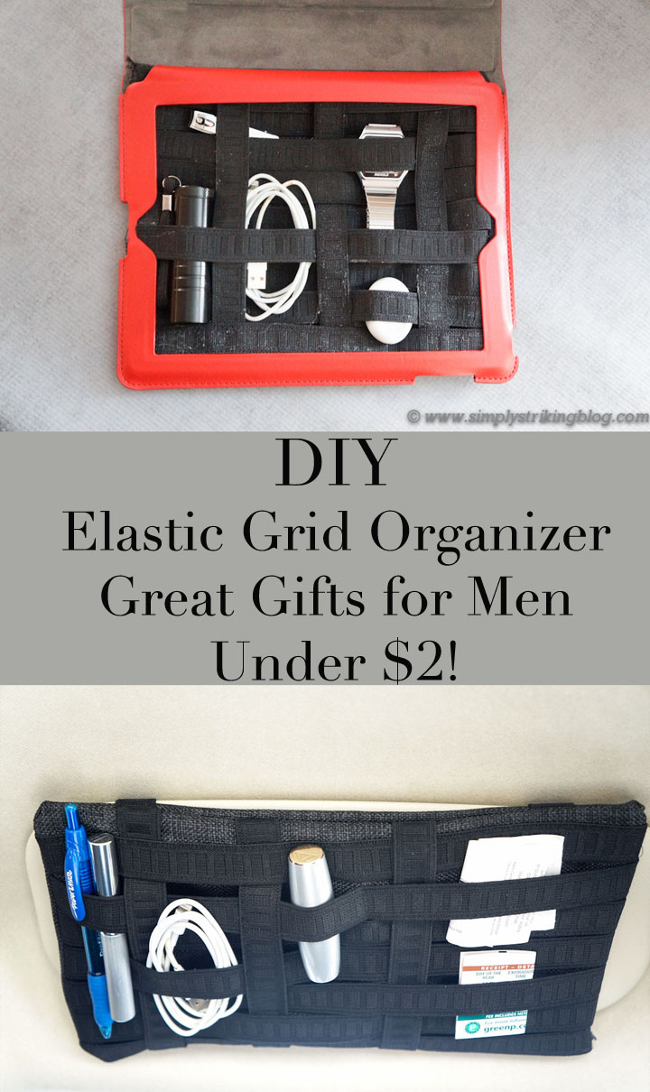 DIY Elastic Grid Organizer