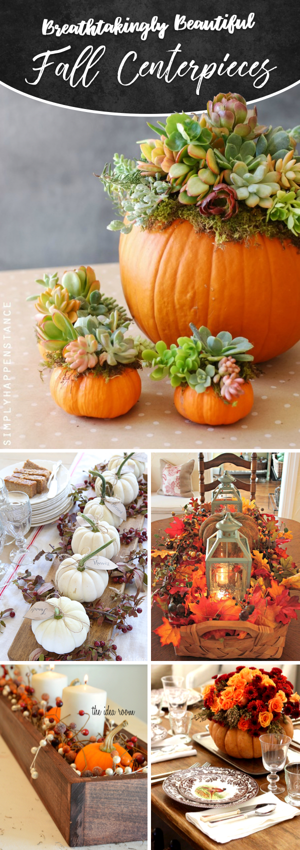 Breathtakingly Beautiful Fall Centerpieces