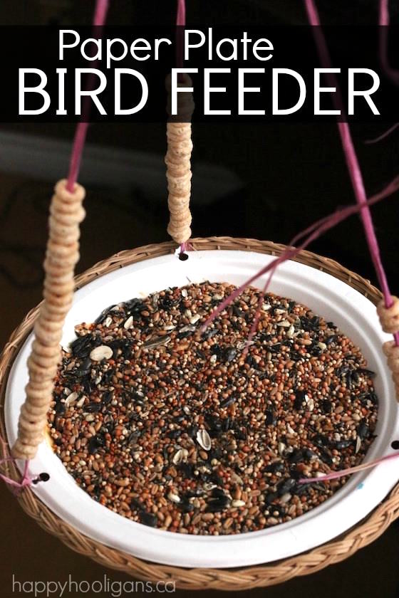 Paper Plate Bird Feeder