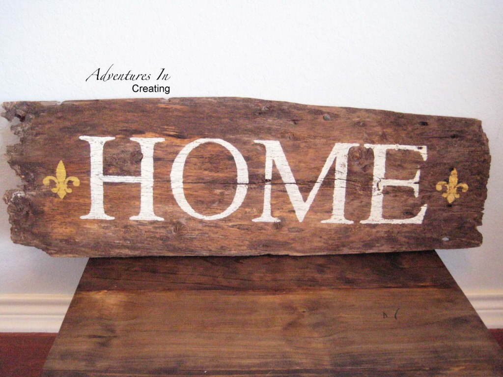 Salvaged Barn Wood Sign