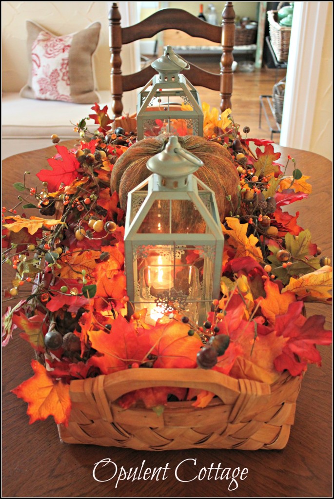 Fall Harvest Basket Centerpiece