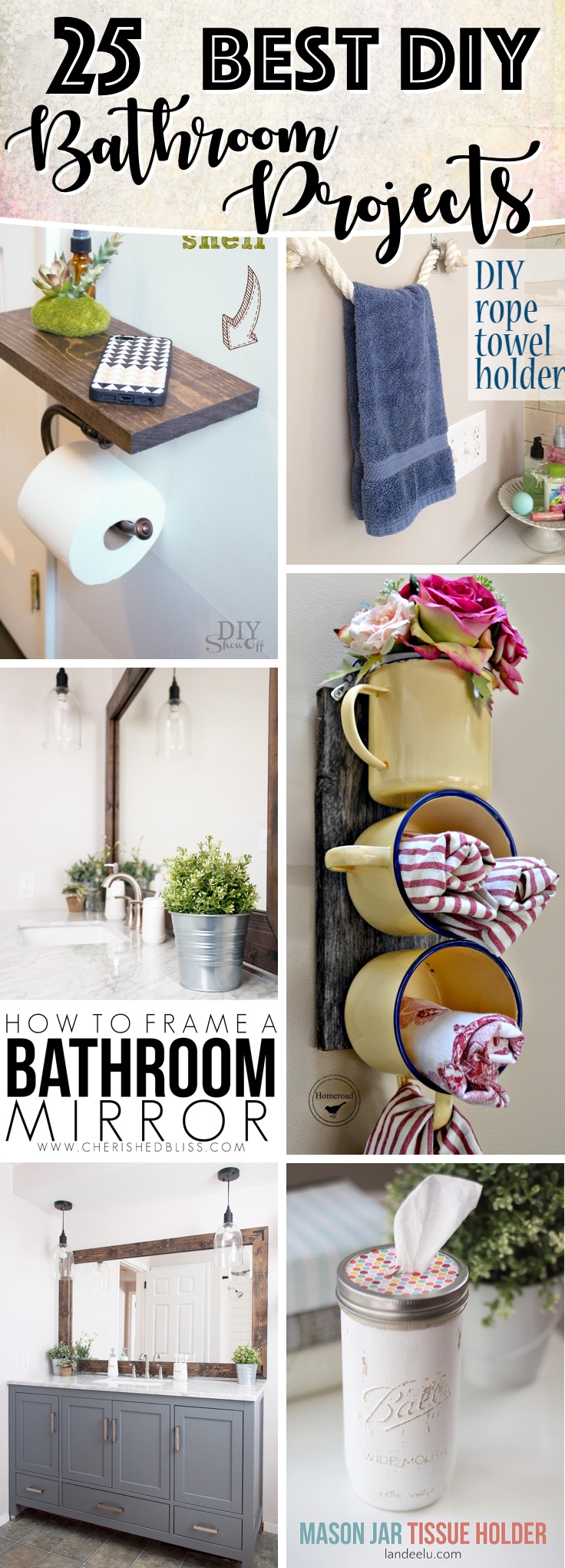 Utterly Innovative DIY Bathroom Projects To Give Your Space a Chic Makeover