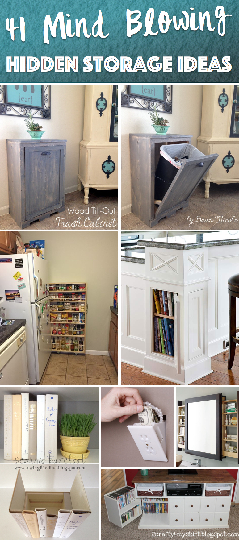 41 Mind Blowing Hidden Storage Ideas Making a Clever Use of Your Household Space!