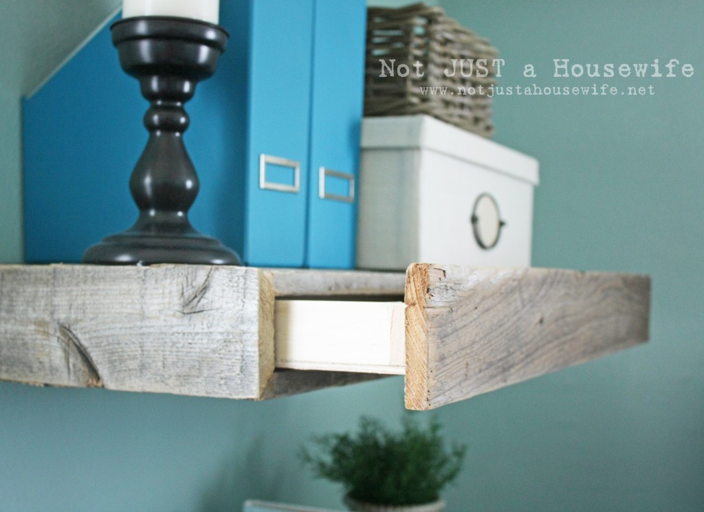 Reclaimed Wood Floating Shelves