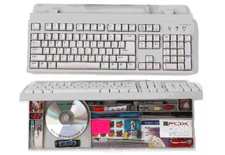 Keyboard Offers Storage Underneath