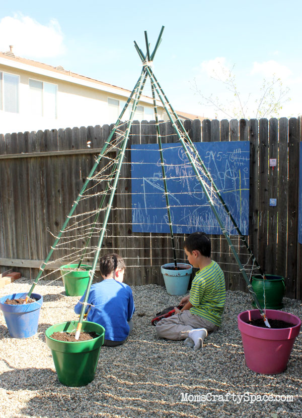 Build a Green Bean Tepee