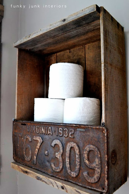 Vintage Toilet Paper Crate