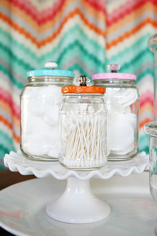 Pretty Bathroom Jars