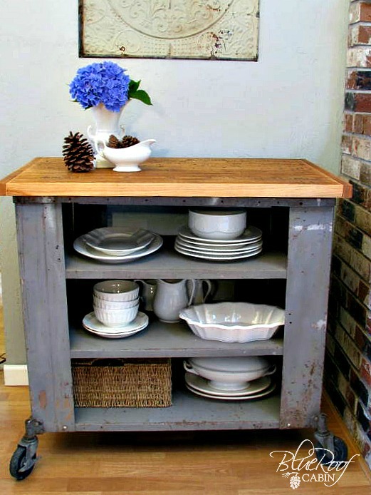 DIY Industrial Kitchen Island