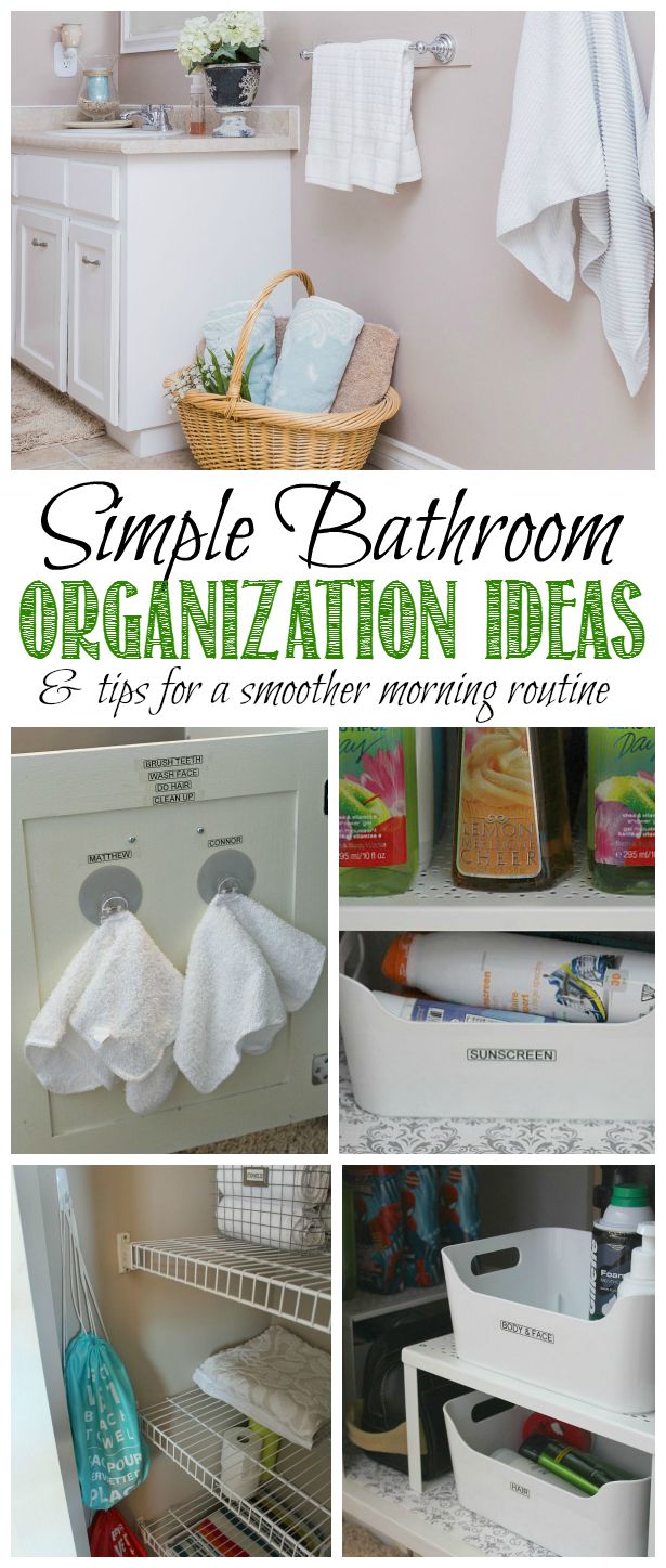 Simple Bathroom Organization Ideas