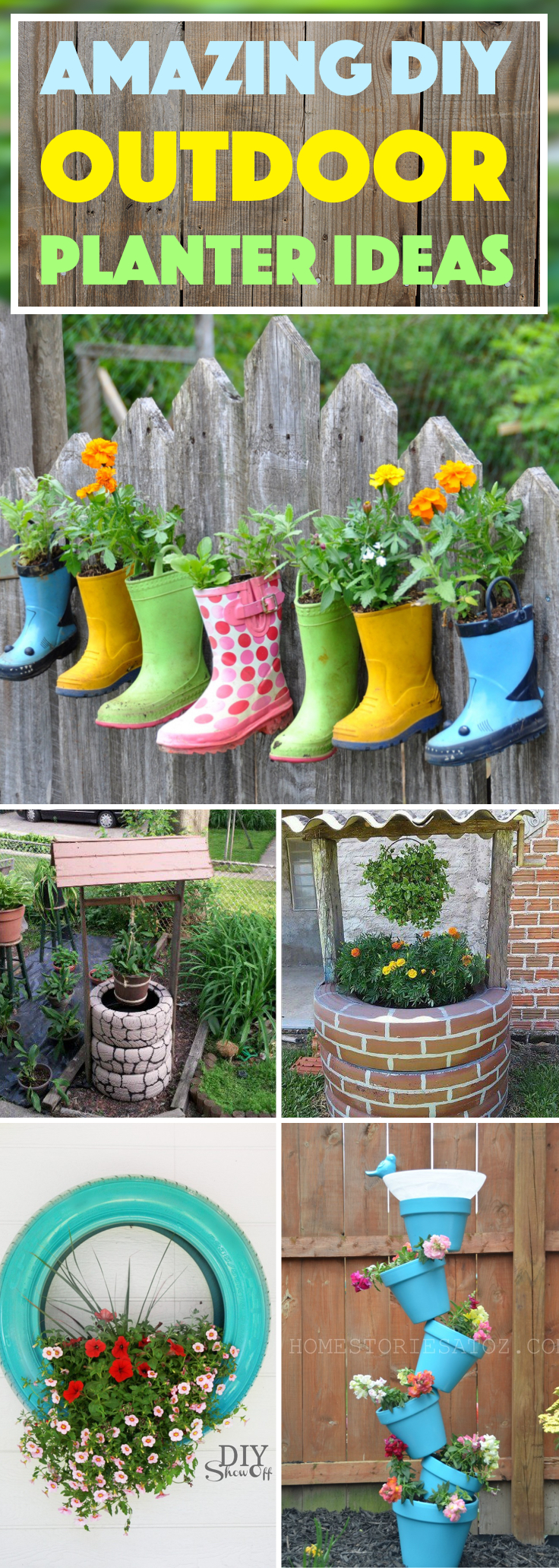 DIY Outdoor Planter Ideas