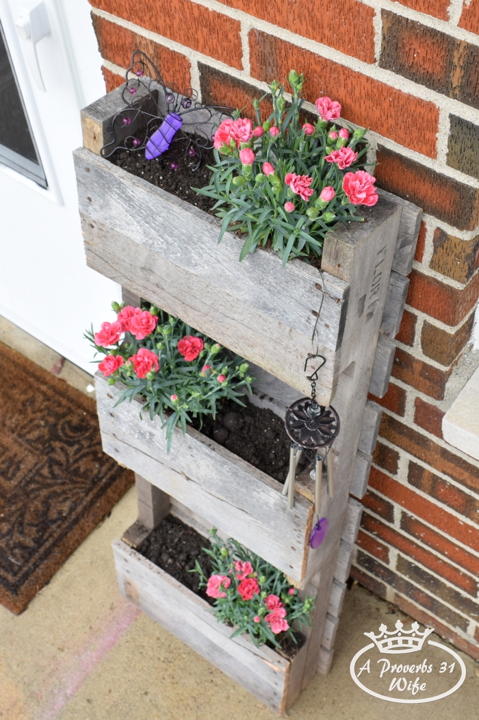 Pallet Planter for Butterflies