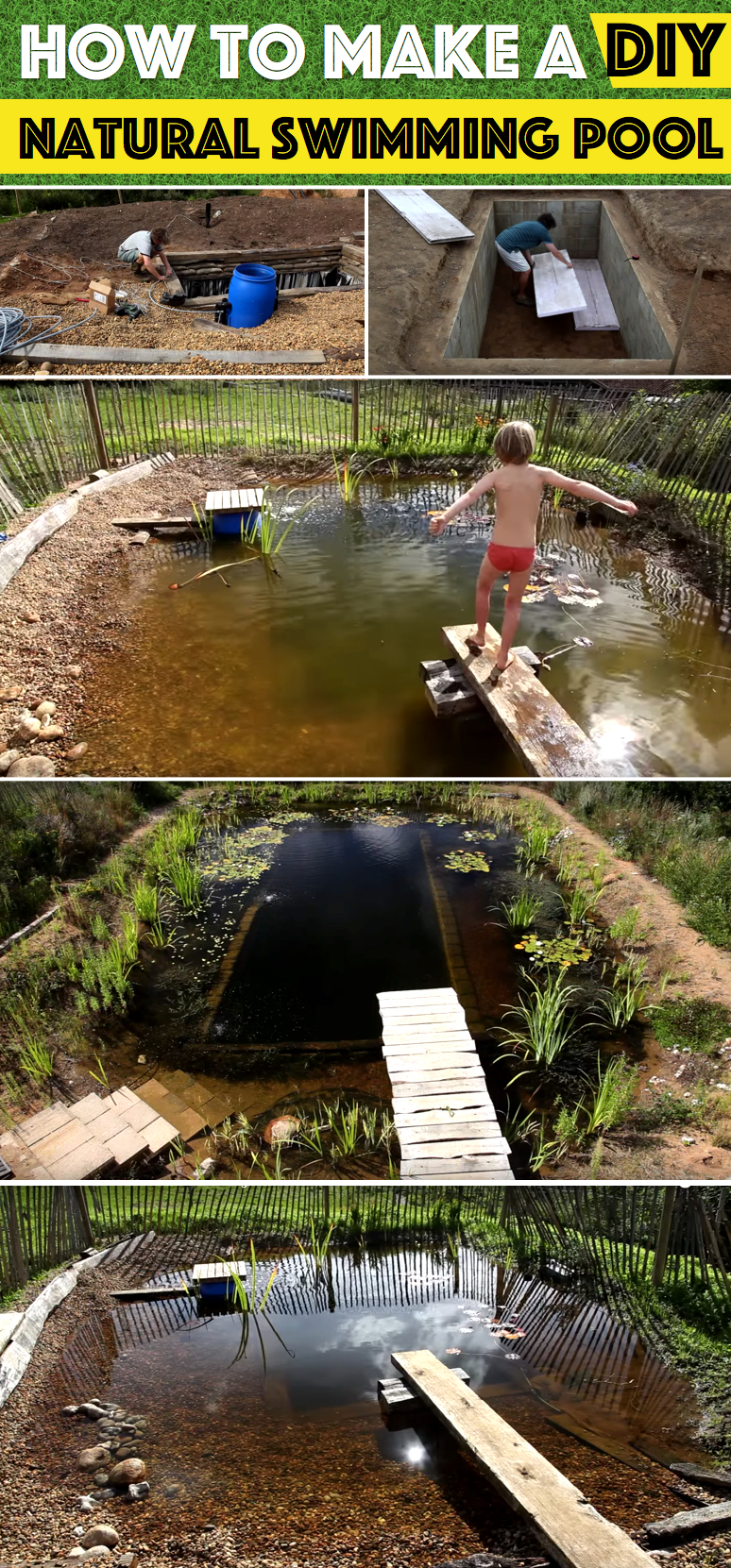 Introduce Unbeatable Charm to Your Backyard with this All-Natural Swimming Pond