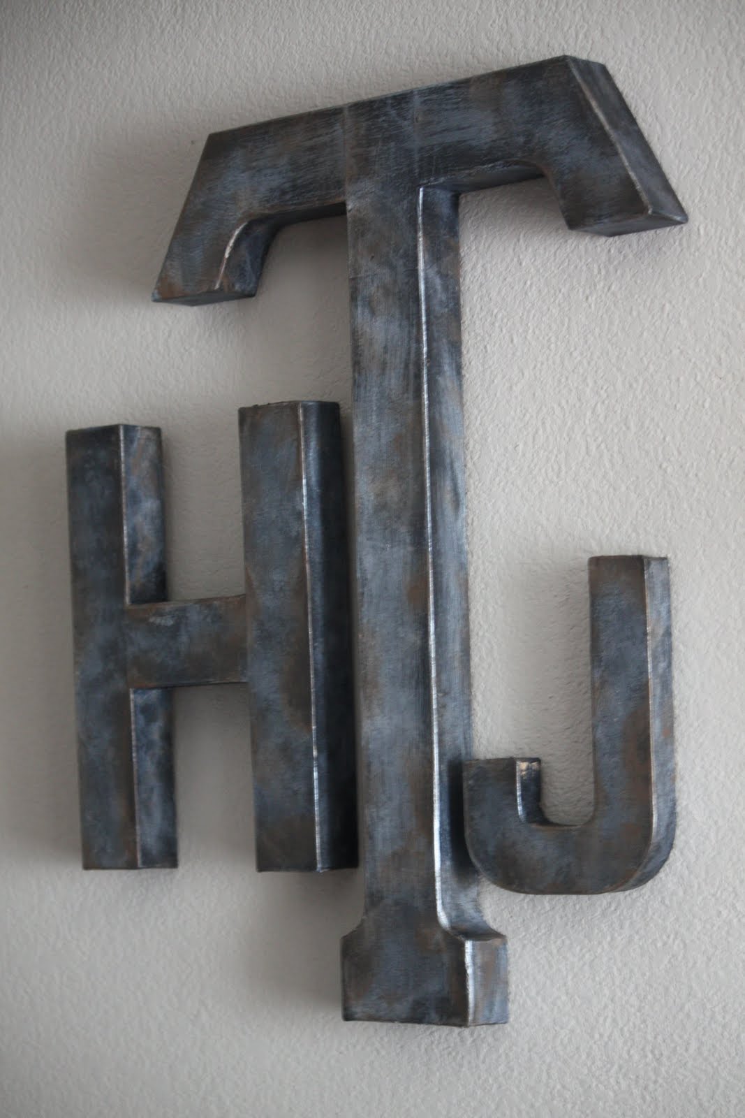 Aged Metal Letters