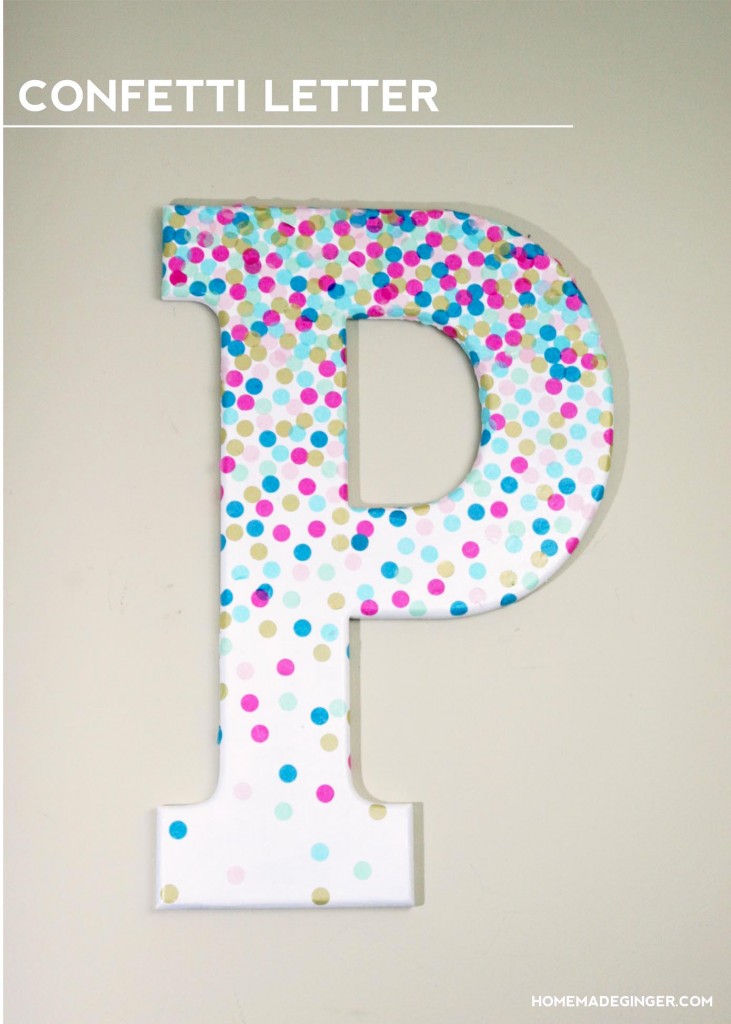 Confetti Decorative Letters