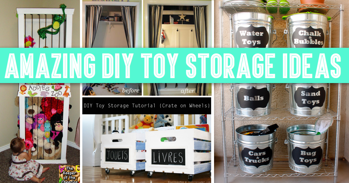 30+ Amazing DIY Toy Storage Ideas For Crafty Moms