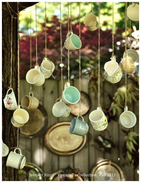 Vintage Tea Themed Garden