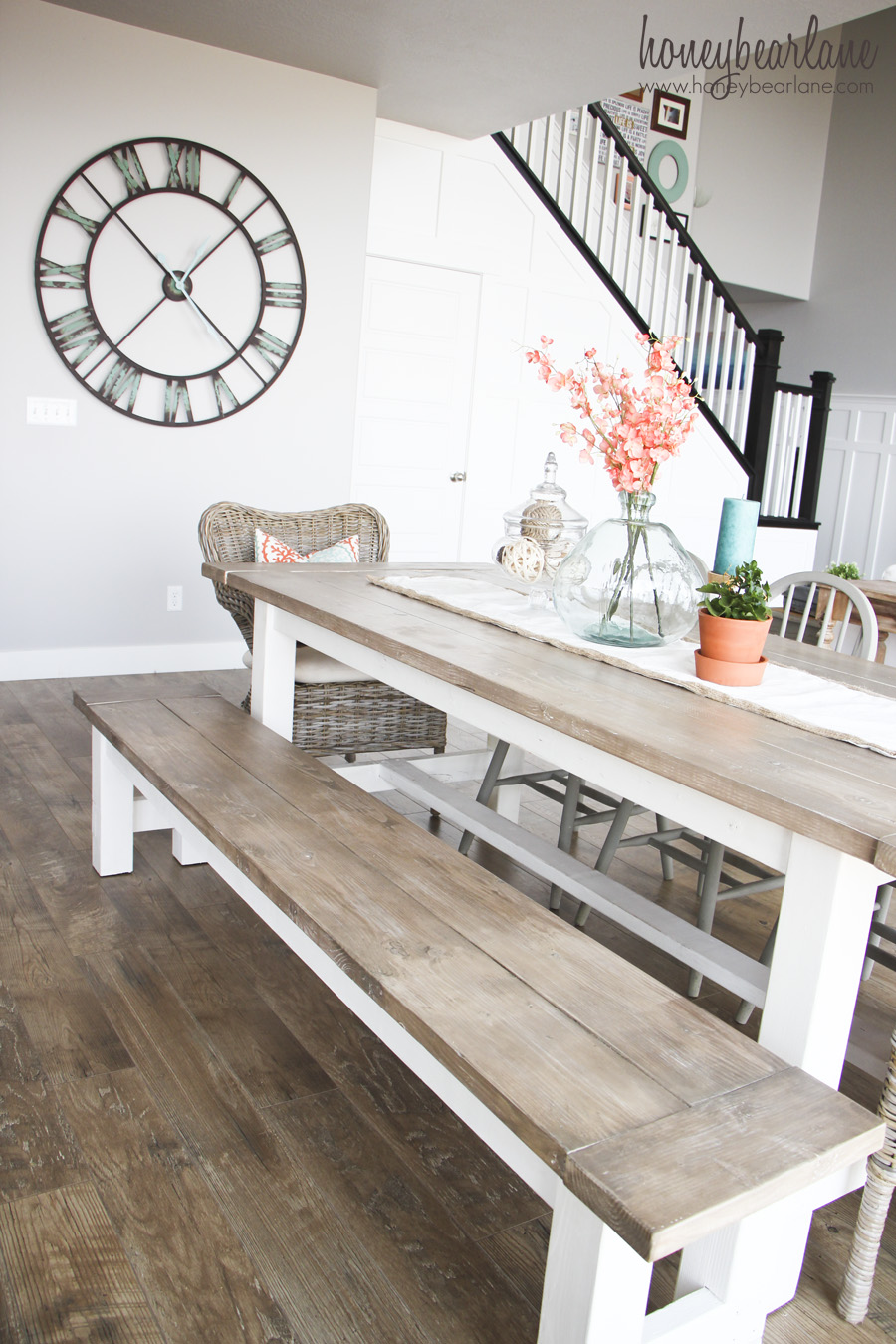 Gorgeous Farmhouse Table and Bench