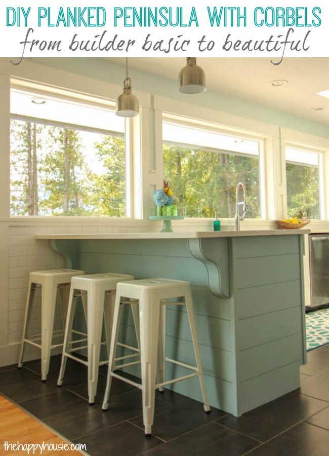 Update a Plain Kitchen Island