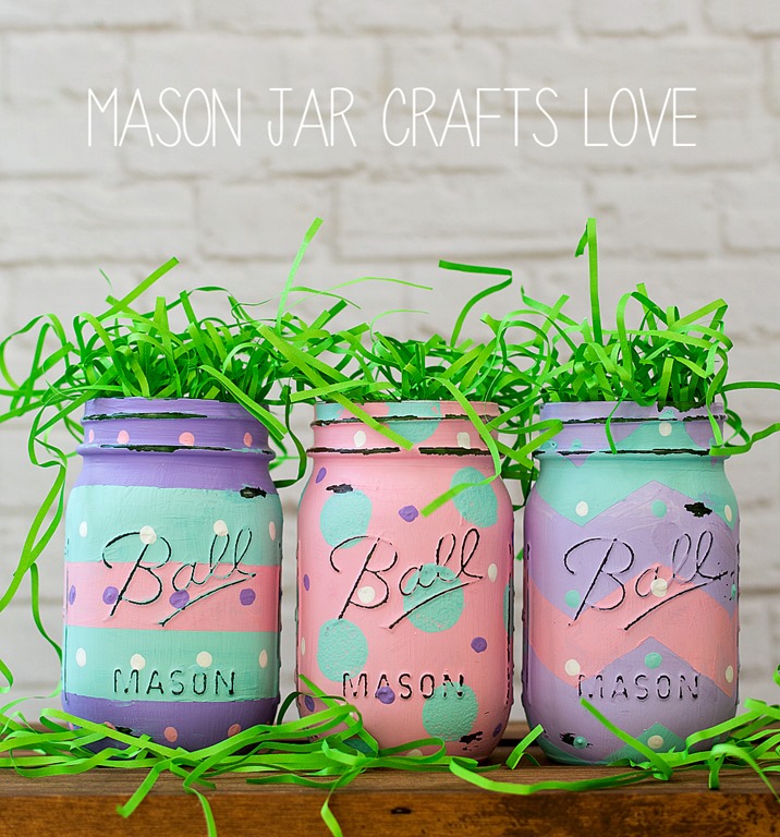 Easter Egg Mason Jars