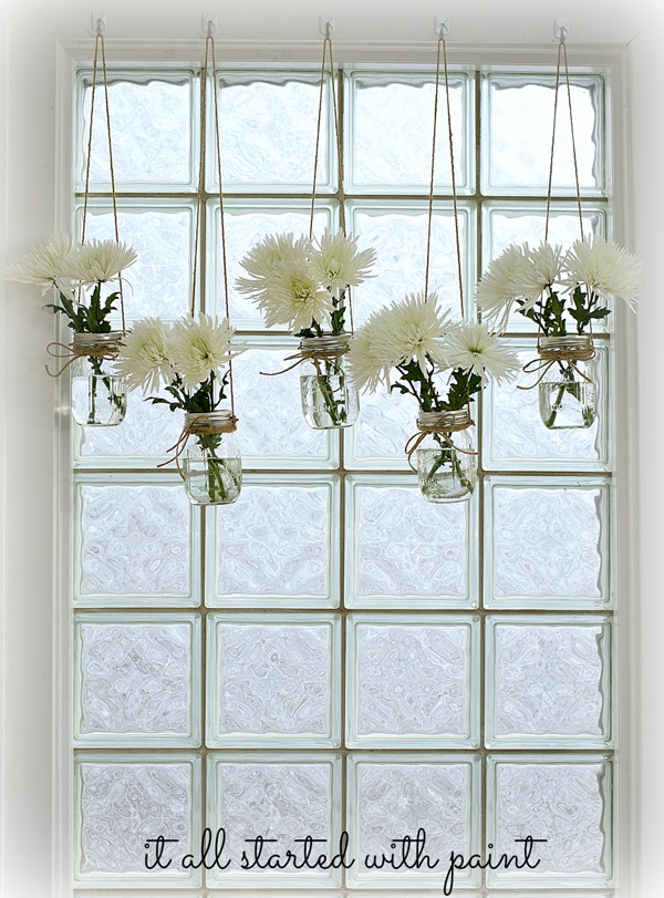 Mason Jar Window Treatment