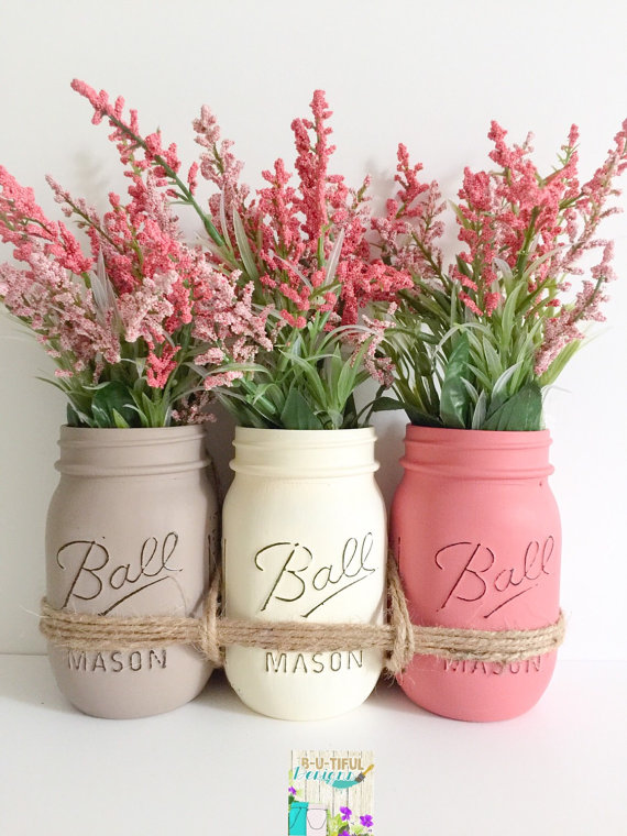 Mason Jars Centerpiece