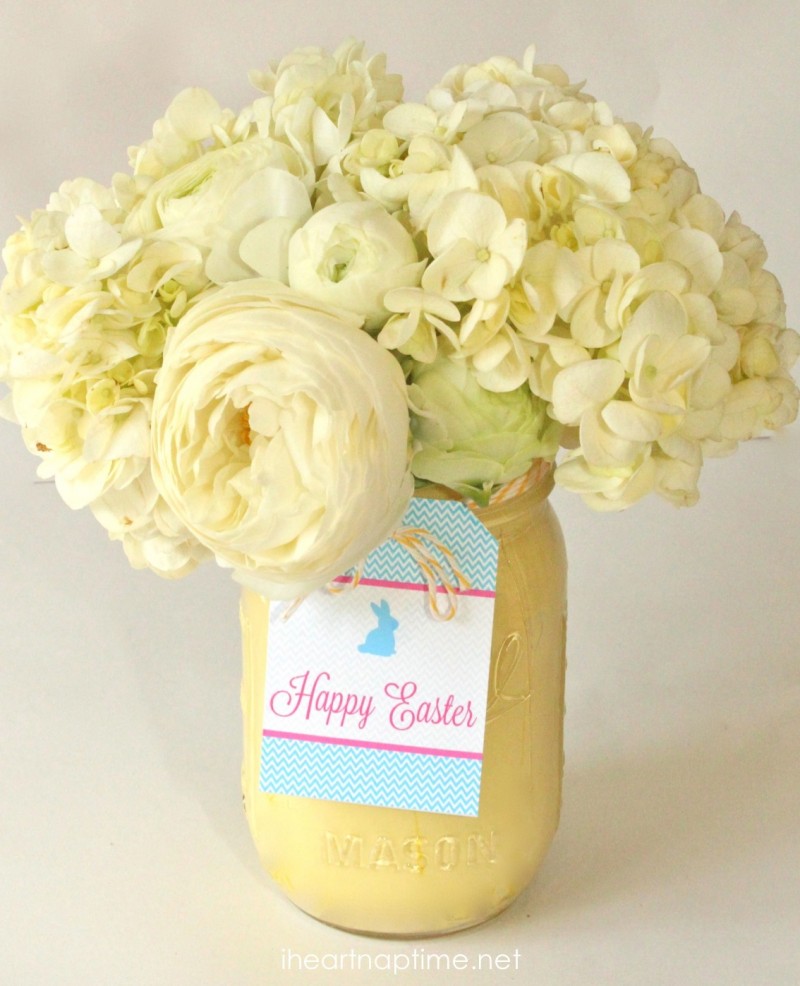 DIY Spring Mason Jars