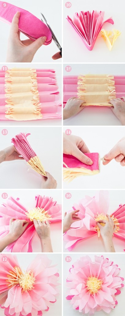 Colored Paper Flowers